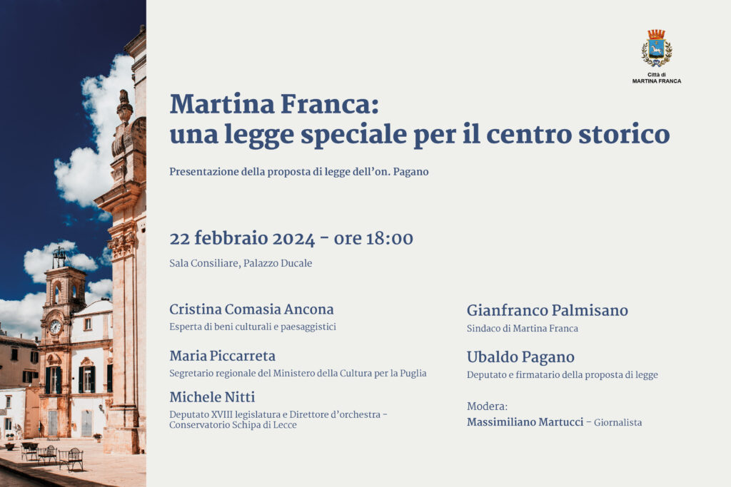 presentazione proposta di legge speciale centro storico