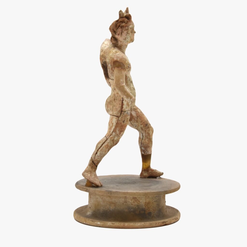 Statuetta di satiro nudo in corsa II sec a C