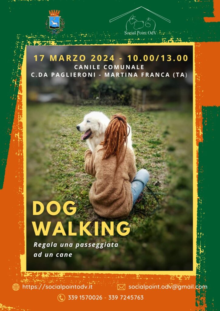 locandina dog walking 17 marzo 2024