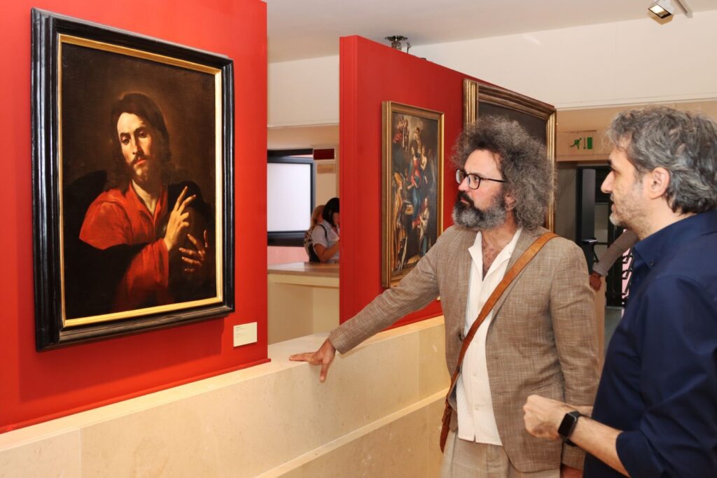 Simone Cristicchi visita alla Collezione Ricciardi MArTA