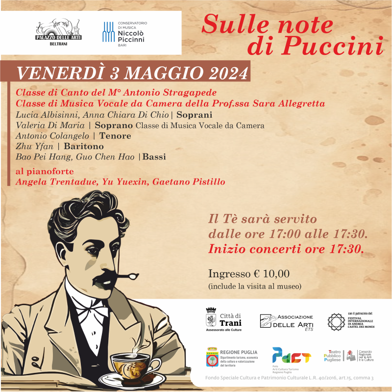 3 maggio, concerto Sulle note di Puccini