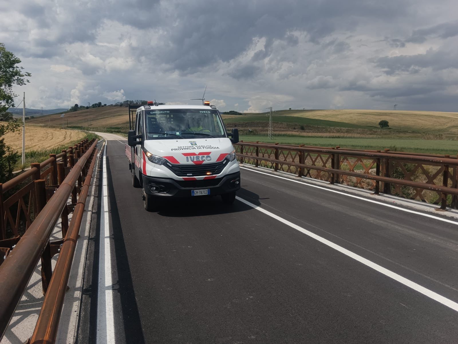 Ponte sul Carapelle riaperto dopo i lavori di messa in sicurezza Provincia di Foggia