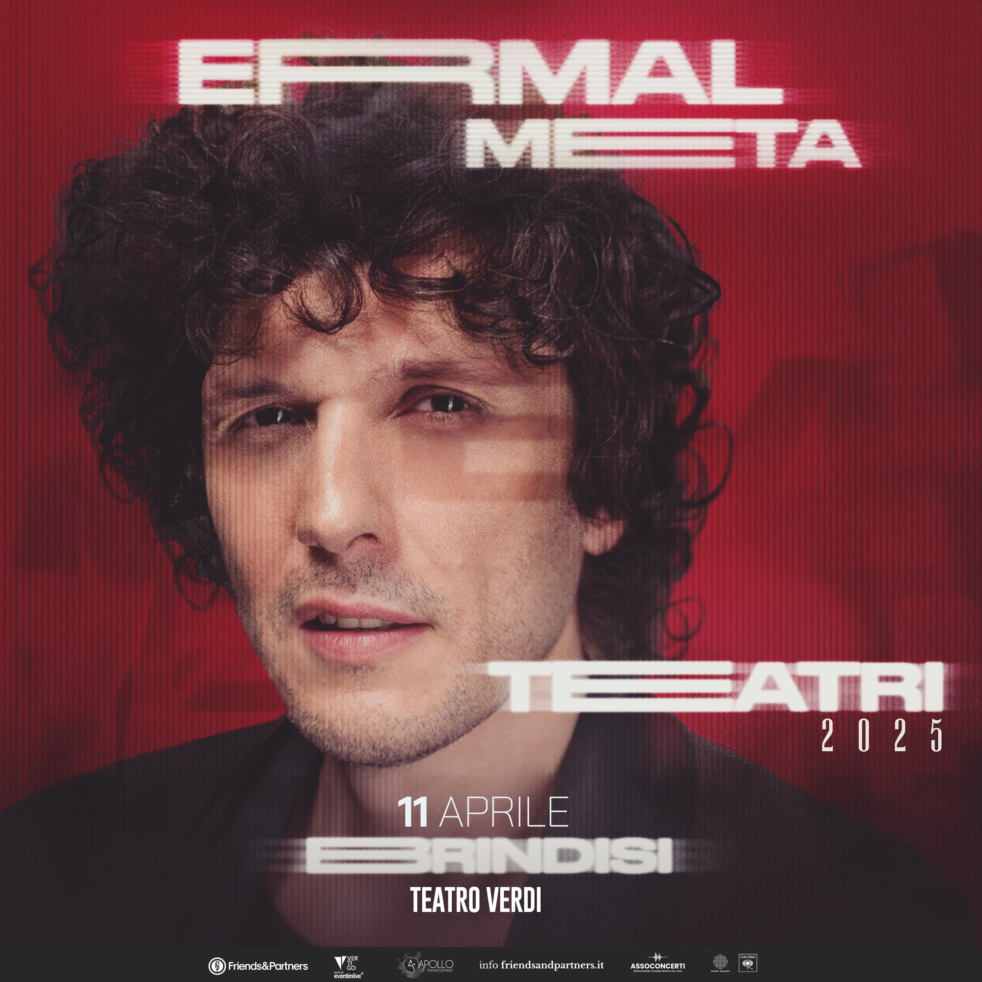 Ermal Meta da Noinotizie.it Ermal Meta in concerto a Brindisi l’11 aprile Tour con inizio ad Orvieto il 28 marzo