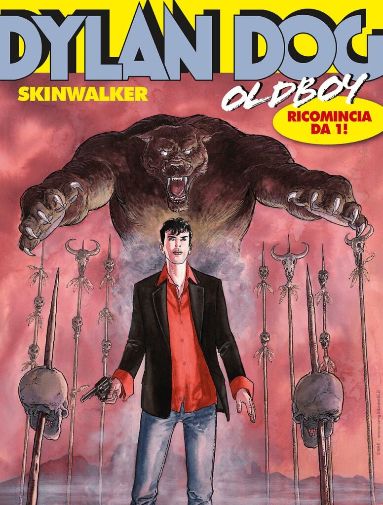 Copertina Dylan Dog Oldboy Seconda Serie n. 1 “Skinwalker”