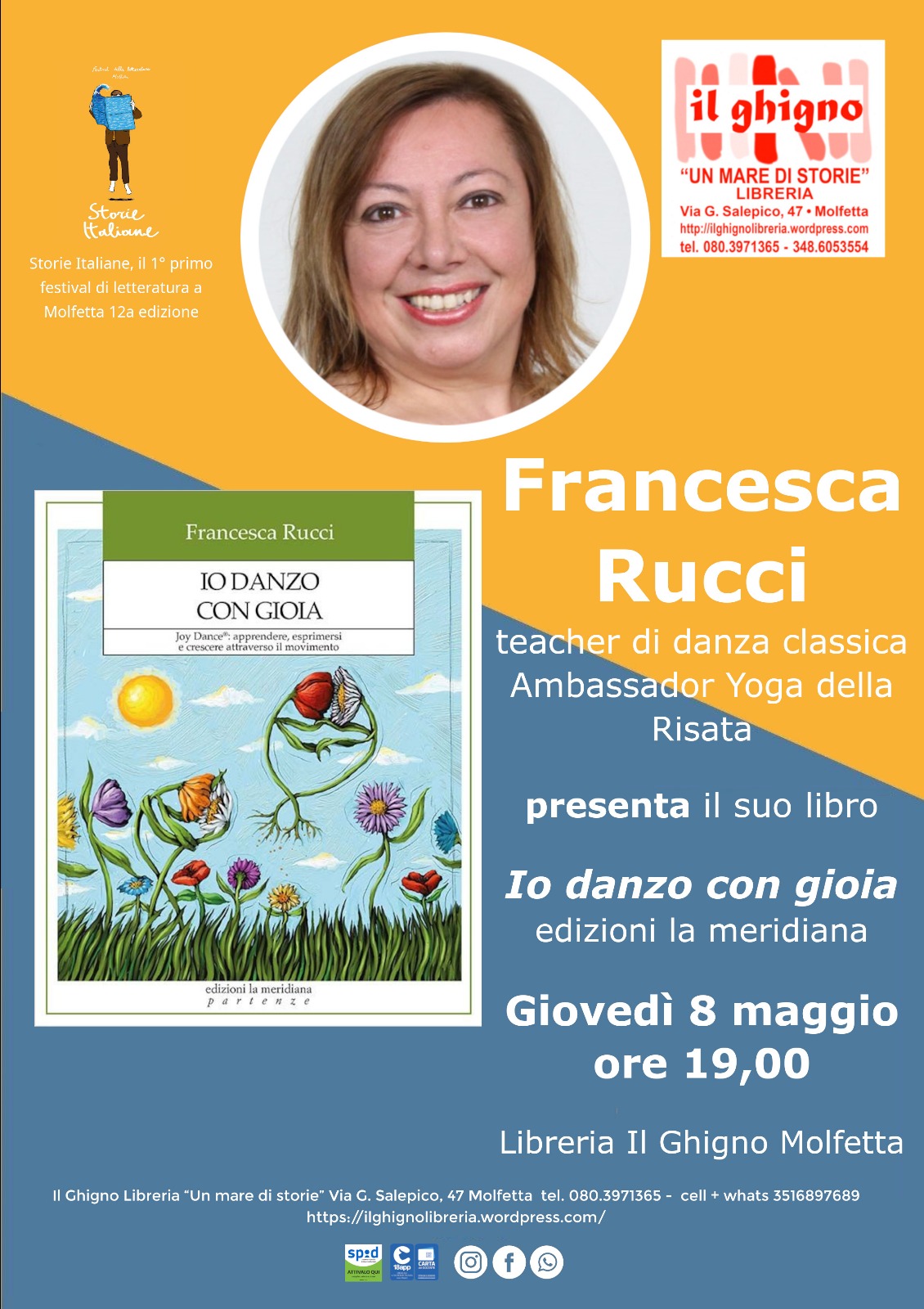 L’ideatrice della Joy Dance® giovedì a Molfetta Francesca Rucci L’ideatrice della Joy Dance® giovedì a Molfetta Francesca Rucci