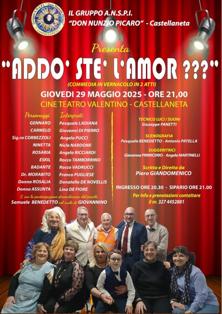 Addò ste' l'amor (manifesto)