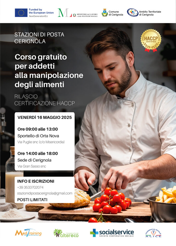 Locandina stazioni di posta haccp