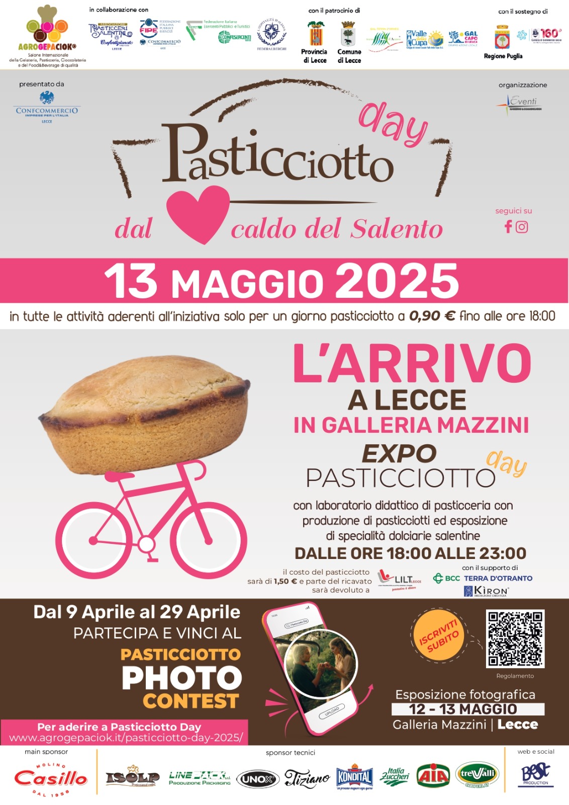 Lecce: Pasticciotto day, nel giorno del Giro d’Italia Iniziative per la coincidenza Lecce: Pasticciotto day, nel giorno del Giro d’Italia Iniziative per la coincidenza