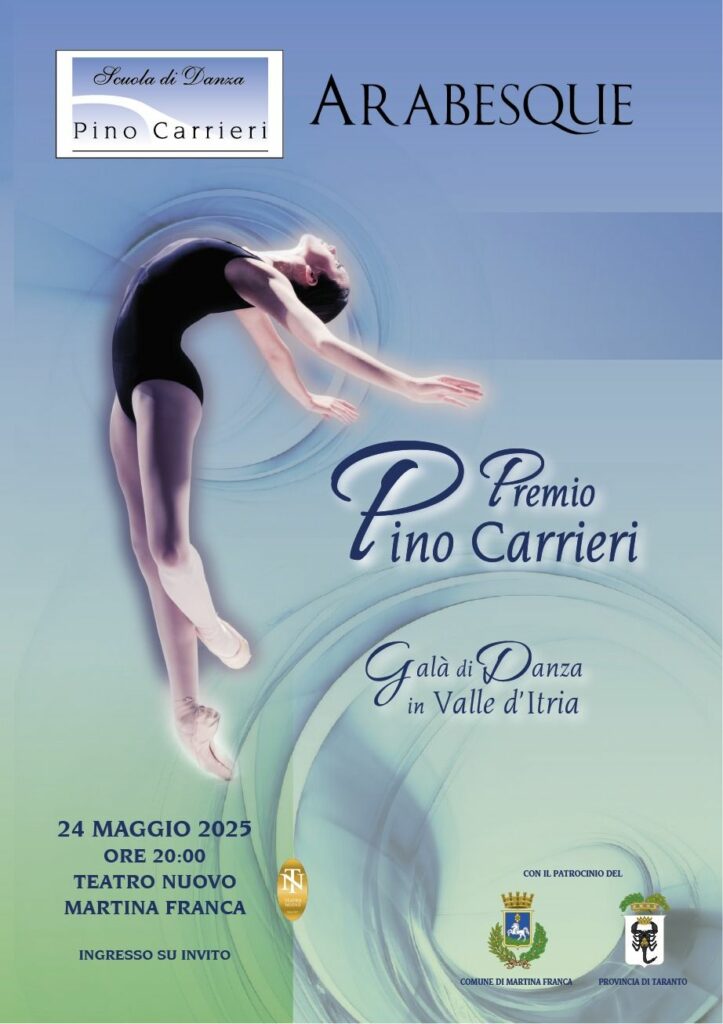 locandina prima edizione Premio Pino Carrieri Gran Galà di Danza in Valle d'Itria