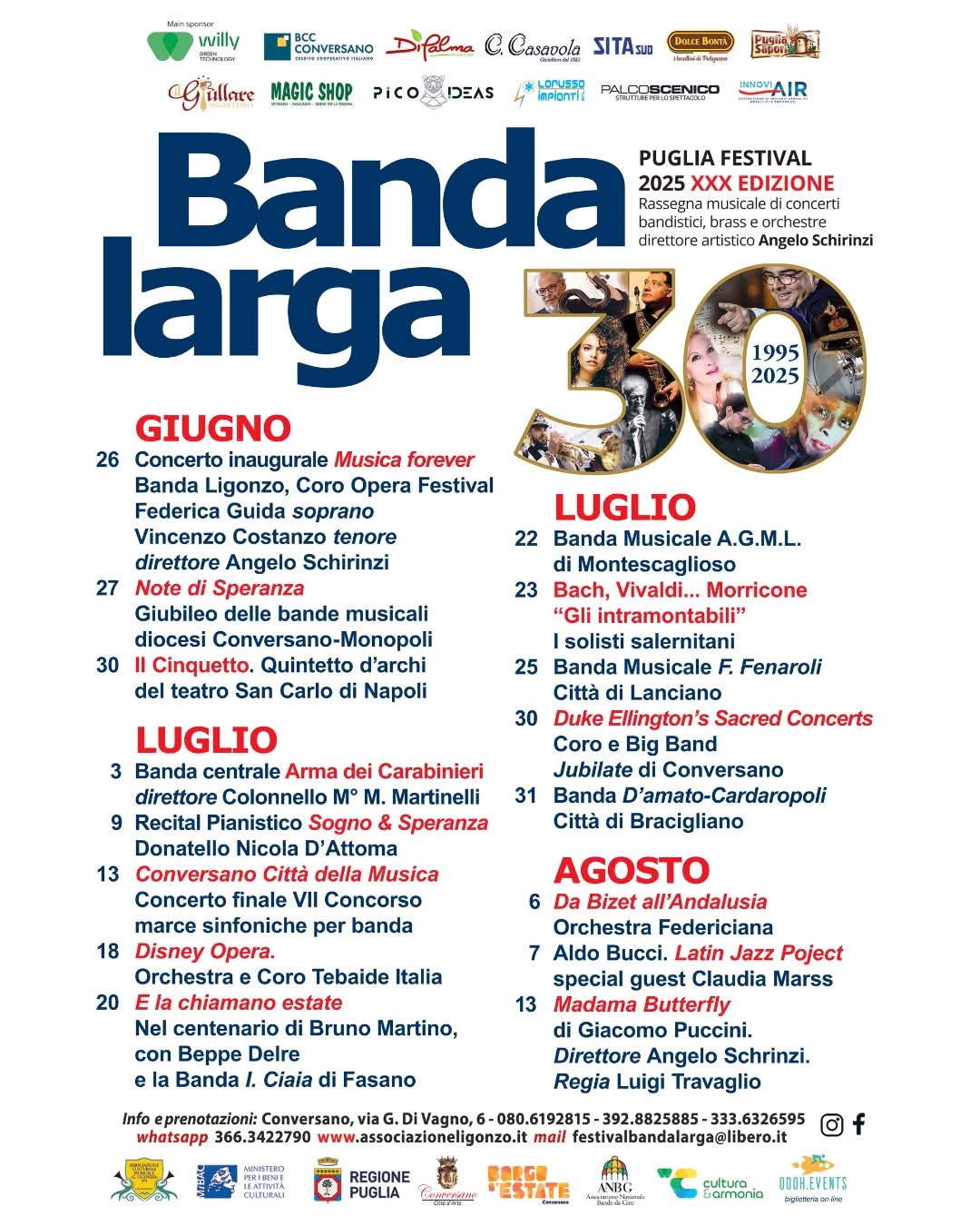 Conversano: inizia Bandalarga Trentesima edizione, fino al 13 agosto Conversano: inizia Bandalarga Trentesima edizione, fino al 13 agosto