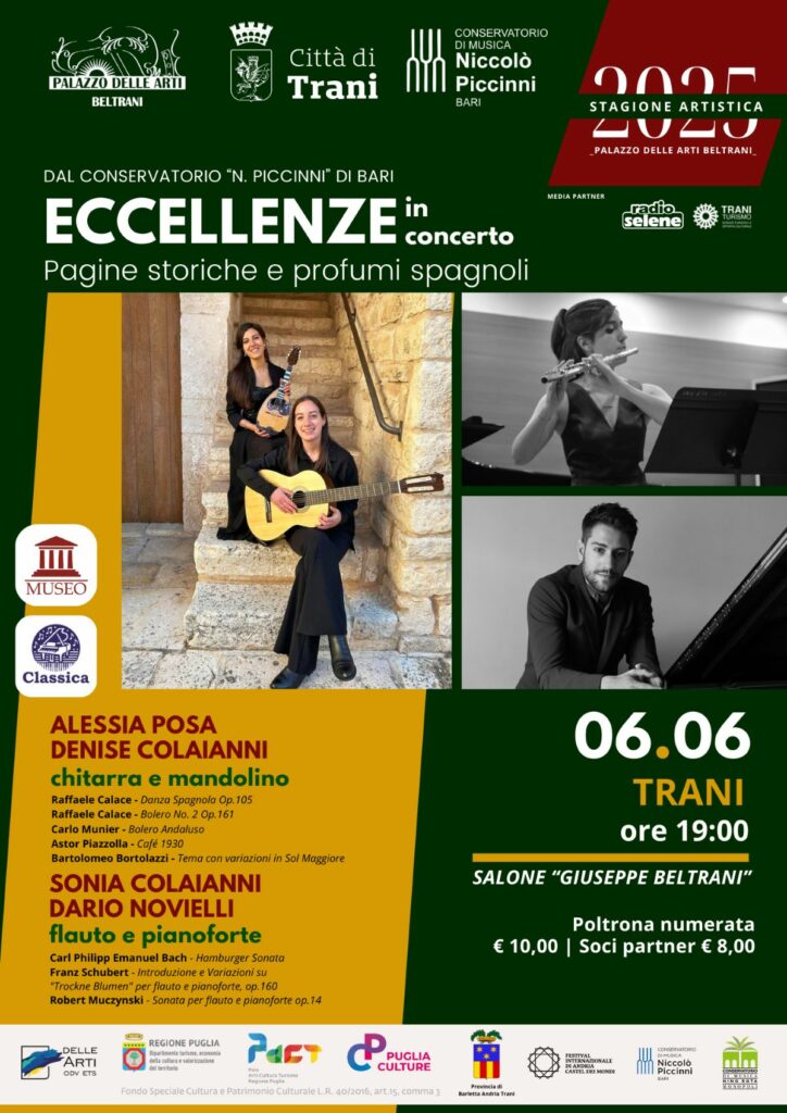 Loc. Eccellenze in concerto, dal CONSERVATORIO “N. PICCINNI” di Bari, 06.06