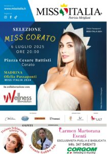 Miss Italia a Corato, madrina Ofelia Passaponti