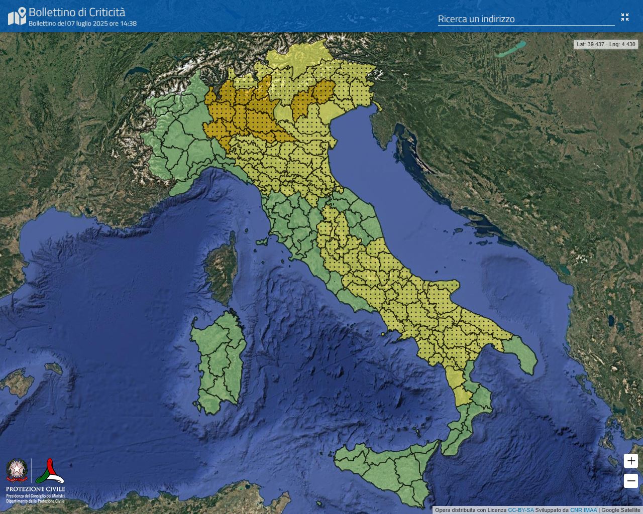 Maltempo: la Puglia, escluso il Salento, fra le regioni oggi in allerta per temporali Protezione civile, previsioni meteo Maltempo: la Puglia, escluso il Salento, fra le regioni oggi in allerta per temporali Protezione civile, previsioni meteo