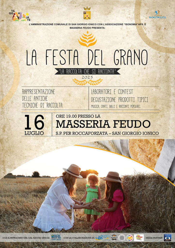 Locandina Festa del Grano 2025 San Giorgio Jonico