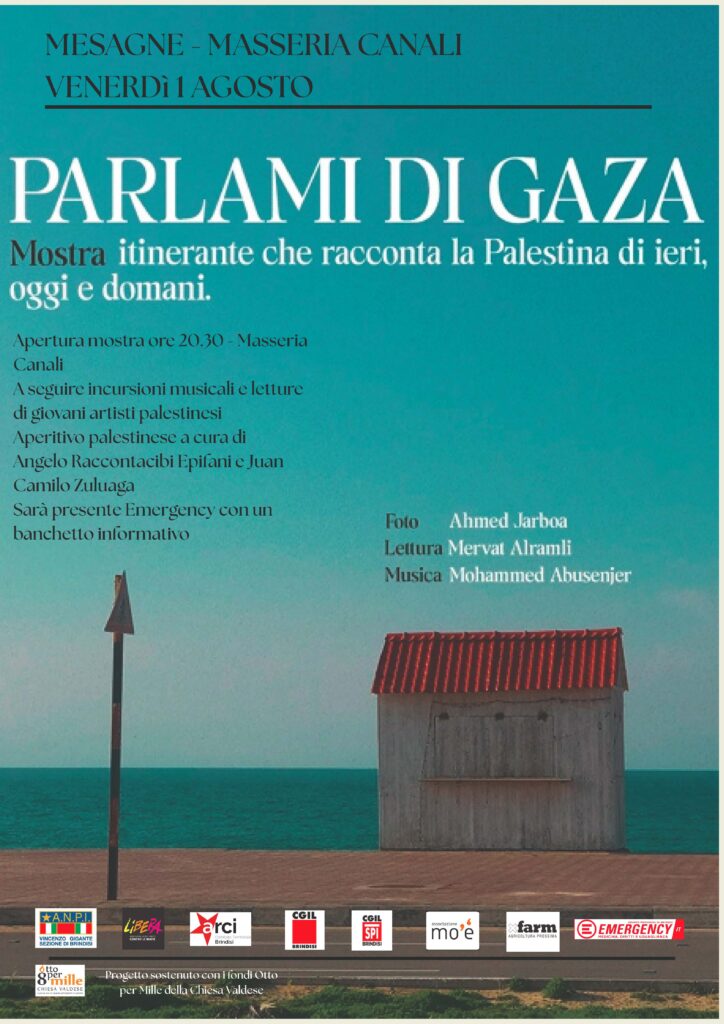 Parlami di Gaza (1 agosto 2025, Masseria Canali, Mesagne)