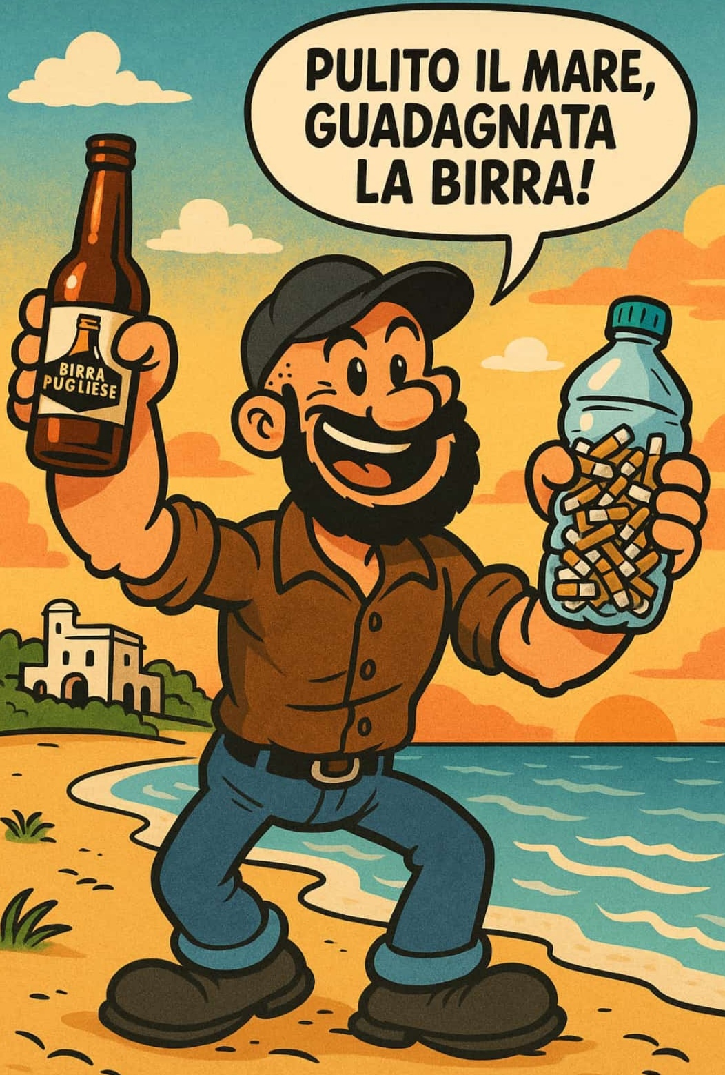 Taranto: per una bottiglia di birra riempita di mozziconi di sigarette, una bottiglia di birra gratis Birroteca