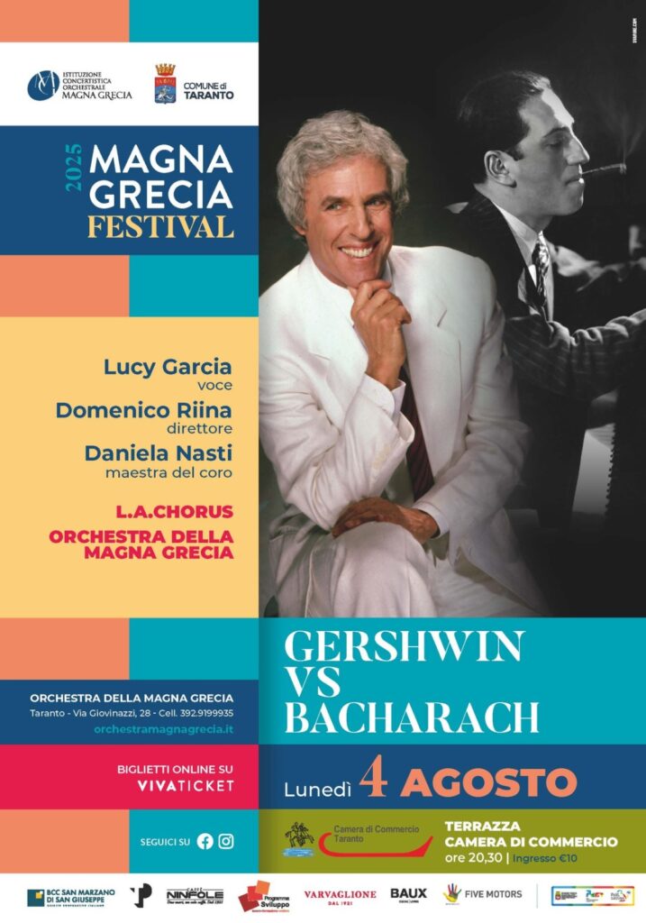 MGF Gershwin Vs Bacharach Lunedì 4 agosto