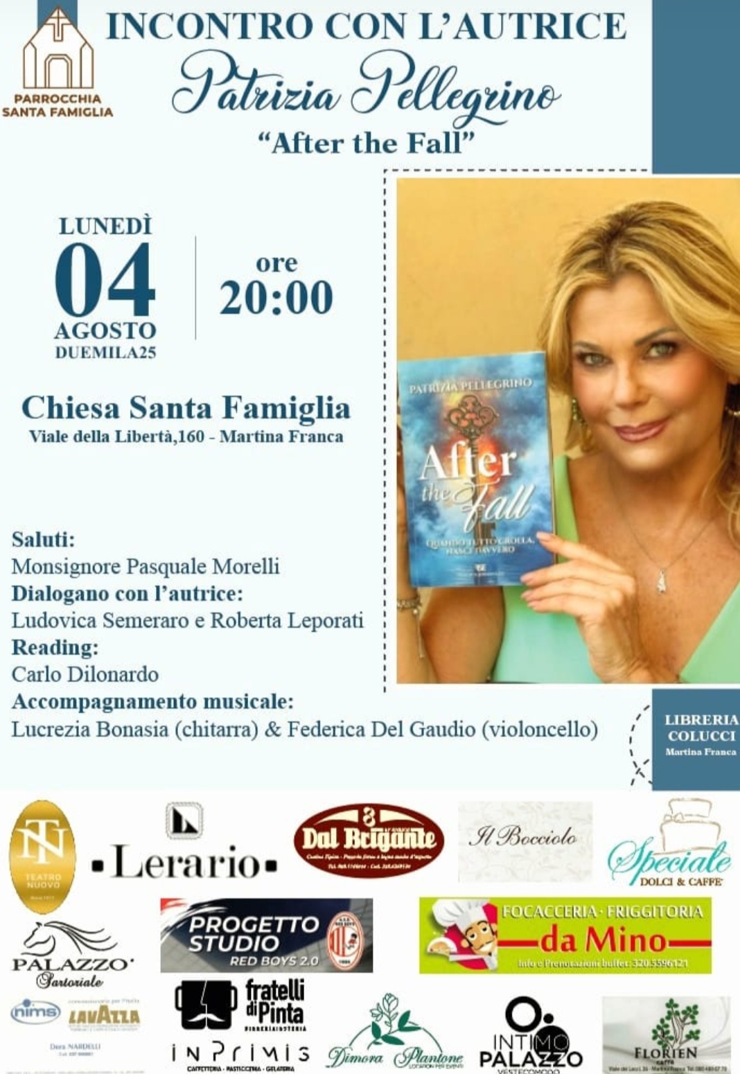martina franca stasera patrizia pellegrino incontro con l autrice