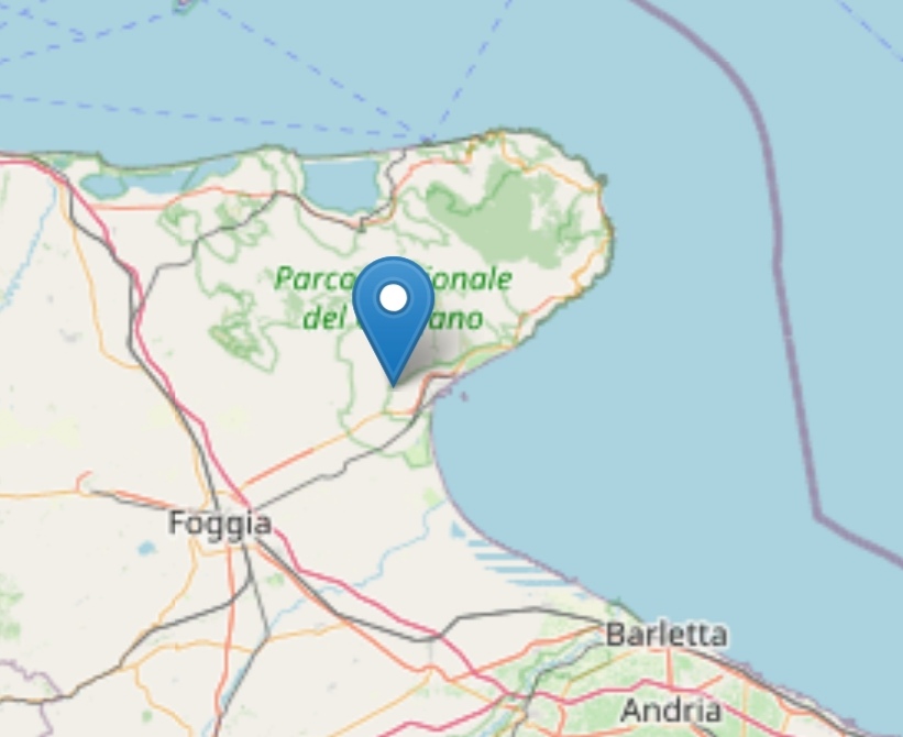 Terremoto: lieve scossa nei pressi di Manfredonia In serata