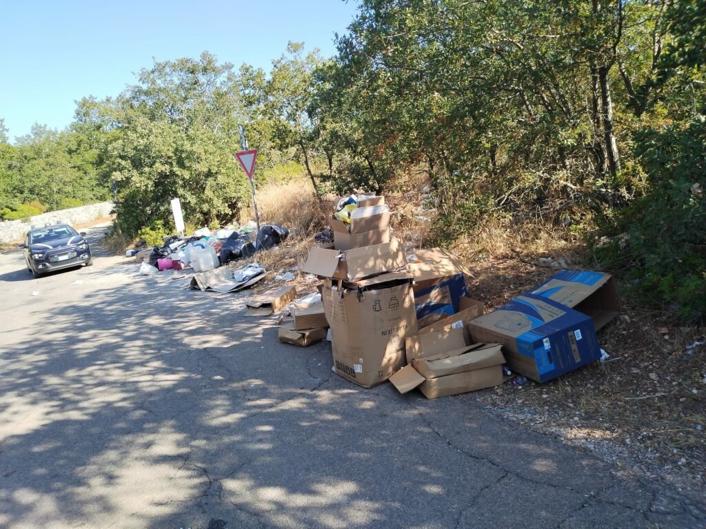 abbandono rifiuti zona trazzonara controlli 1