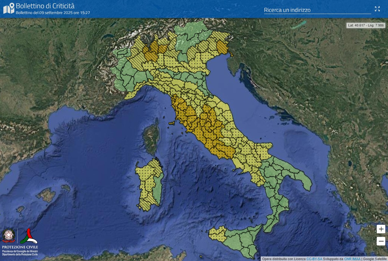 Maltempo: il foggiano tra le zone oggi in allerta per temporali, cinque regioni in codice arancione Protezione civile, previsioni meteo Maltempo: il foggiano tra le zone oggi in allerta per temporali, cinque regioni in codice arancione Protezione civile, previsioni meteo
