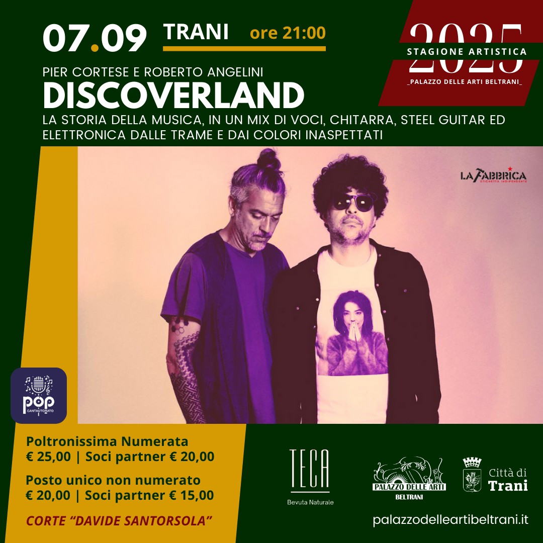 Trani: Discoverland Stasera Trani: Discoverland Stasera