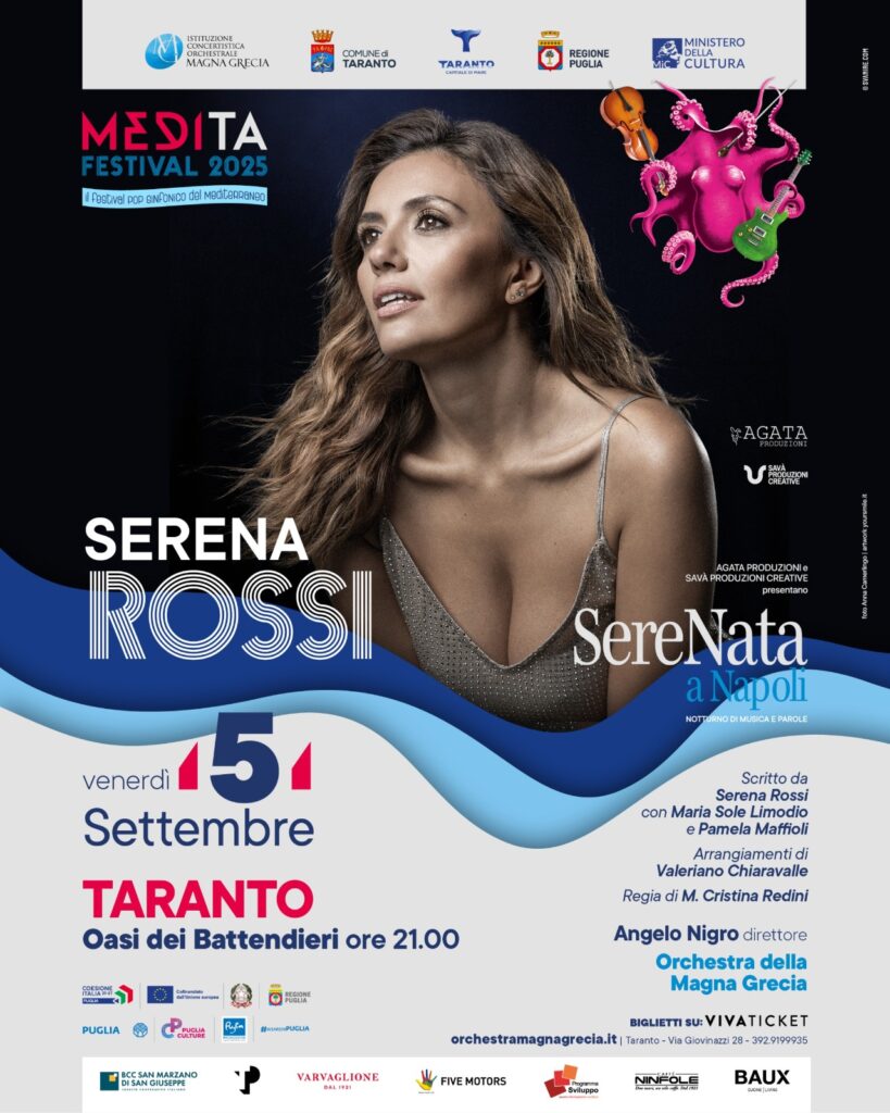 MEDITA Serena Rossi locandina venerdì 5 settembre