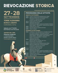 Programma Rievocazione Storica Torre Alemanna 2025 Programma Rievocazione Storica Torre Alemanna 2025