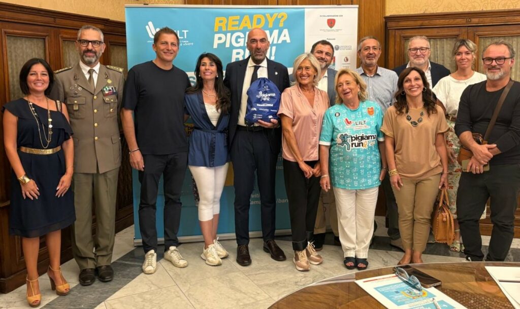 conferenza stampa pigiama run