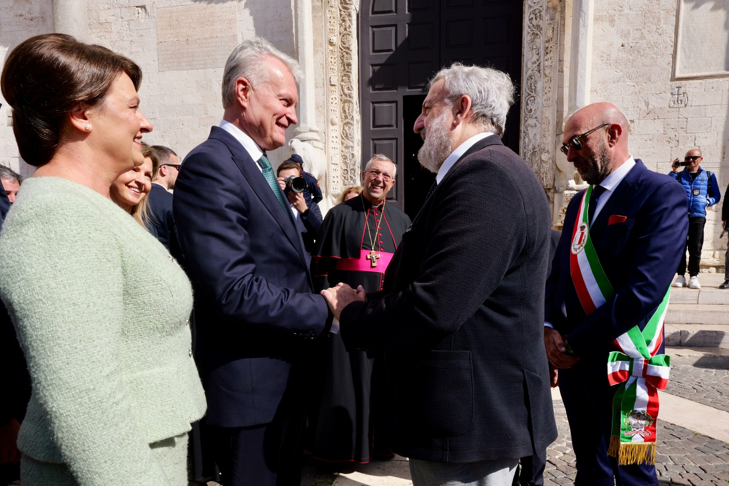 Il presidente della Lituania in visita in Puglia Ieri a Bari l