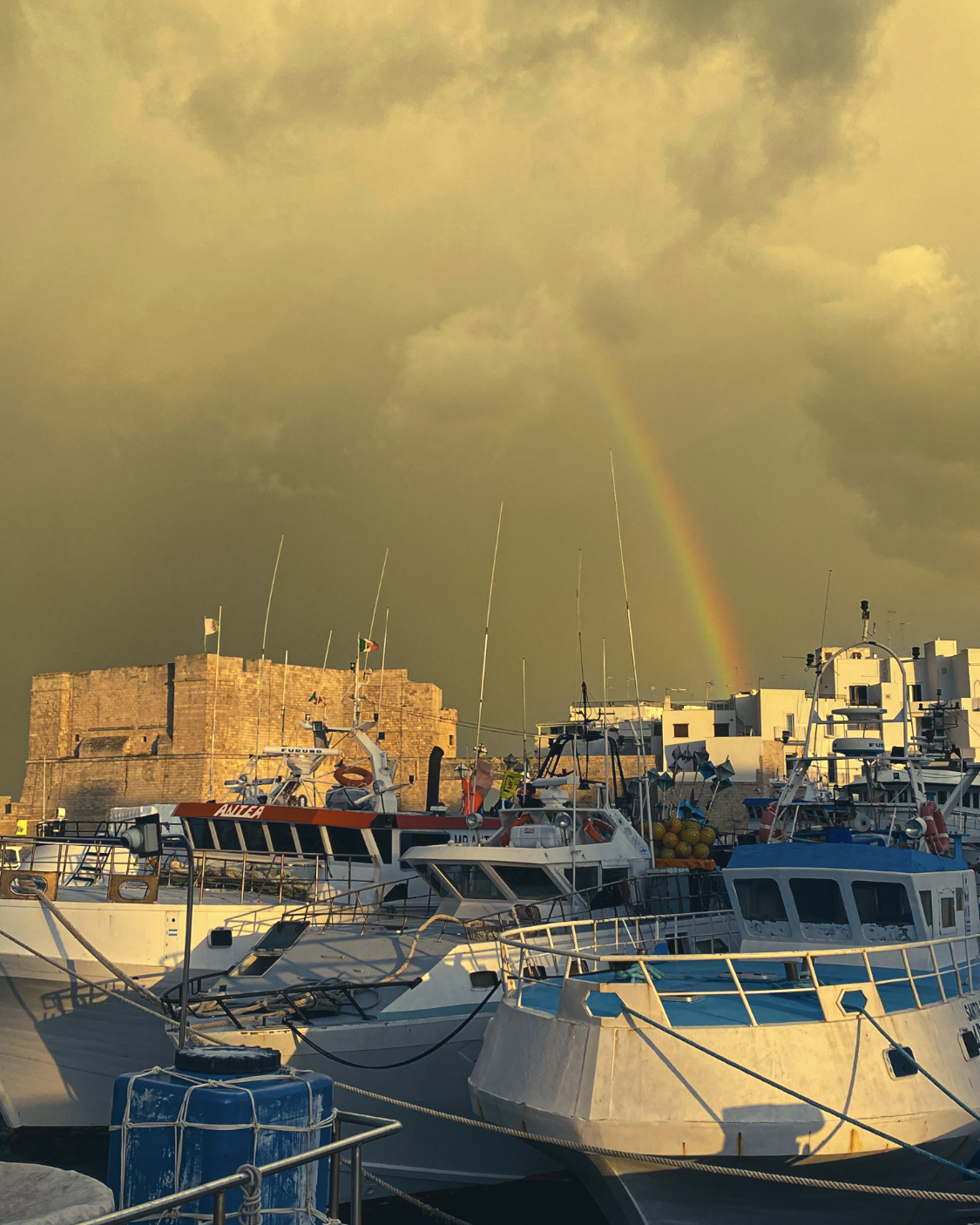 L’arcobaleno di Monopoli Al termine di una giornata di maltempo