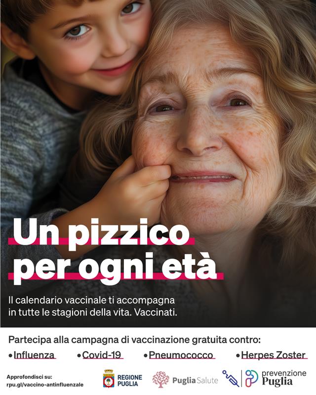 Puglia, vaccini: da oggi la campagna antinfluenzale Regione