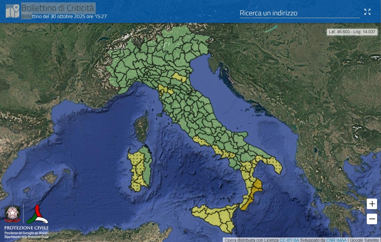 Maltempo: fra le regioni oggi in allerta temporali parte della Puglia, codice giallo per tarantino e Salento Protezione civile, previsioni meteo Maltempo: fra le regioni oggi in allerta temporali parte della Puglia, codice giallo per tarantino e Salento Protezione civile, previsioni meteo