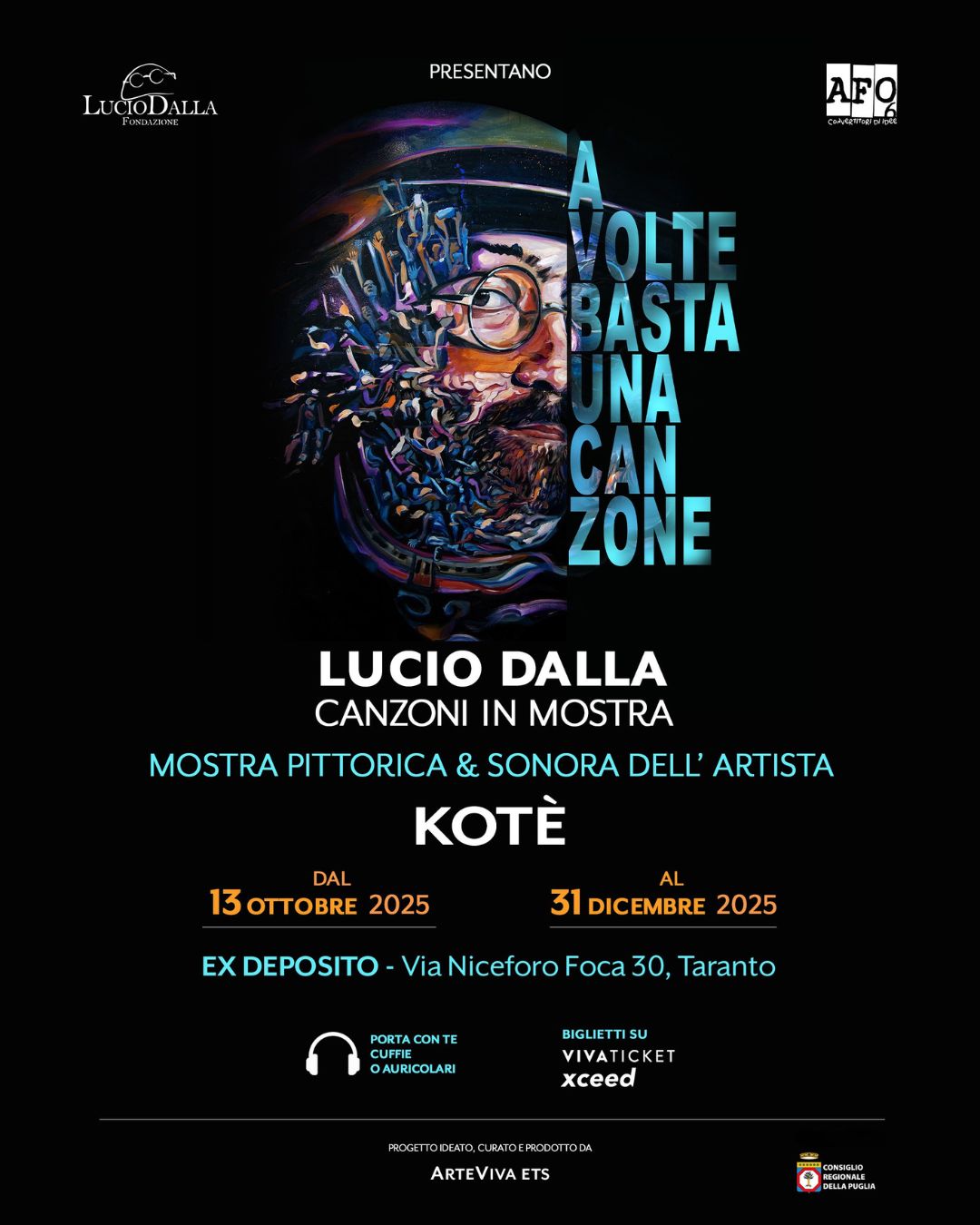 taranto da met224 mese a fine anno a volte basta una canzone lucio dalla canzoni in mostra prima volta in puglia