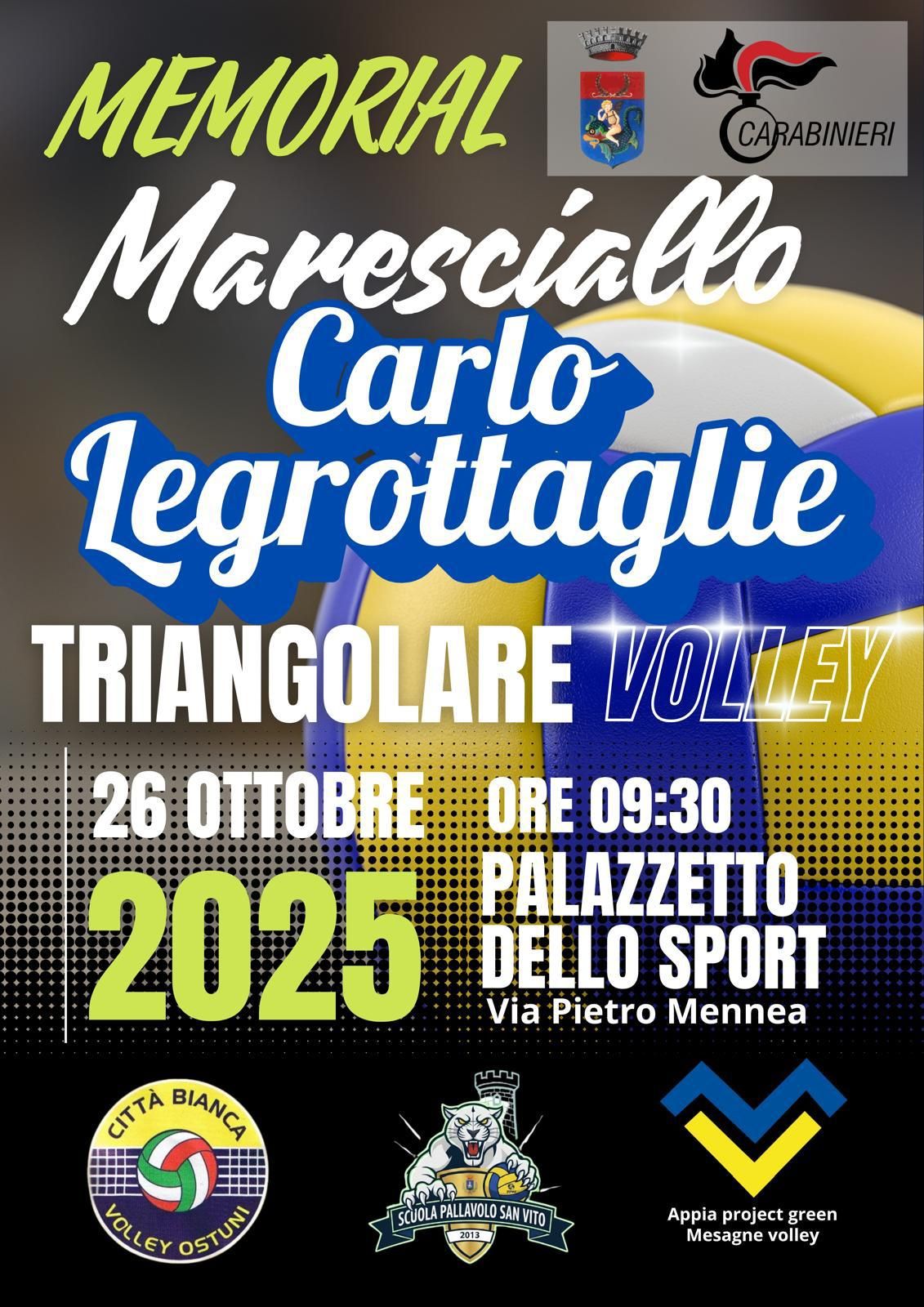 Carovigno: memorial Carlo Legrottaglie Oggi Carovigno: memorial Carlo Legrottaglie Oggi