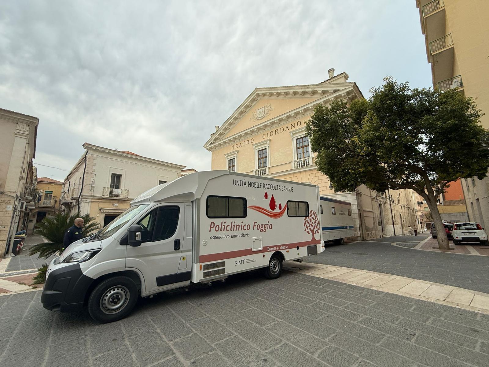 Prima autoemoteca per il policlinico Foggia "Destinata a colmare una storica lacuna della sanità in Capitanata" Prima autoemoteca per il policlinico Foggia "Destinata a colmare una storica lacuna della sanità in Capitanata"