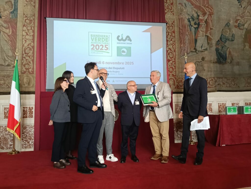 Azienda agricola 'Delle Foglie Leonardo', premiazione 'Bandiera verde 2025' Cia