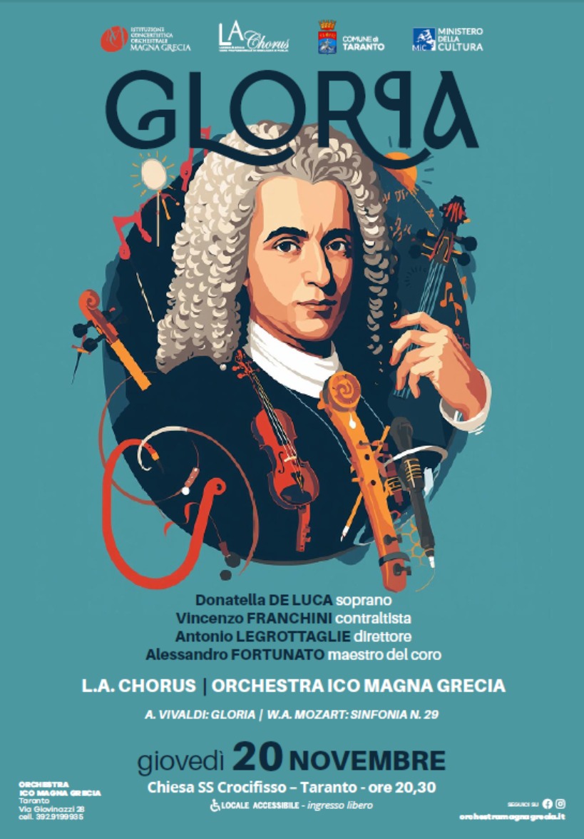 Taranto: stasera “Gloria” Orchestra della Magna Grecia