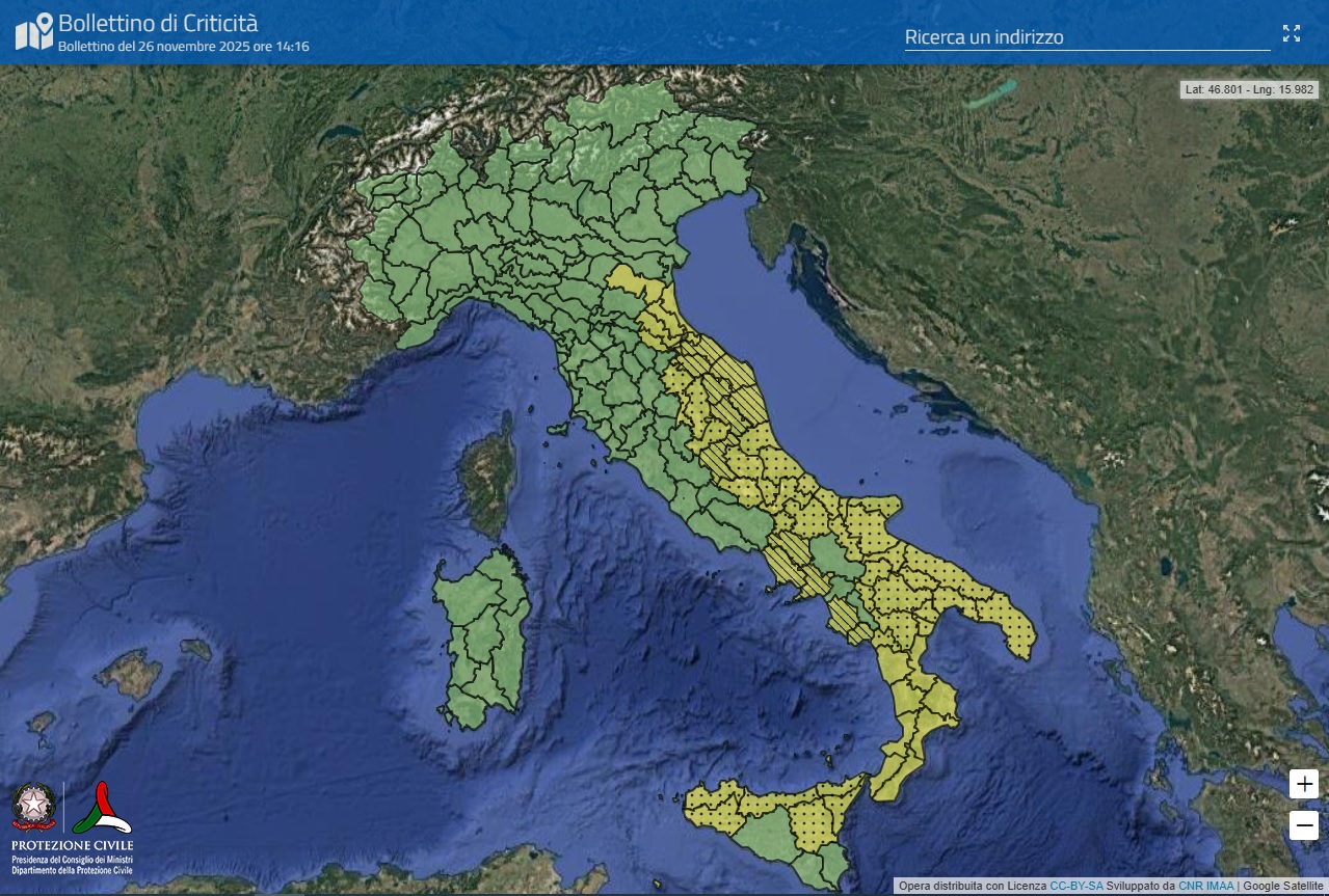 Maltempo: la Puglia fra le regioni oggi in allerta per temporali Protezione civile, previsioni meteo