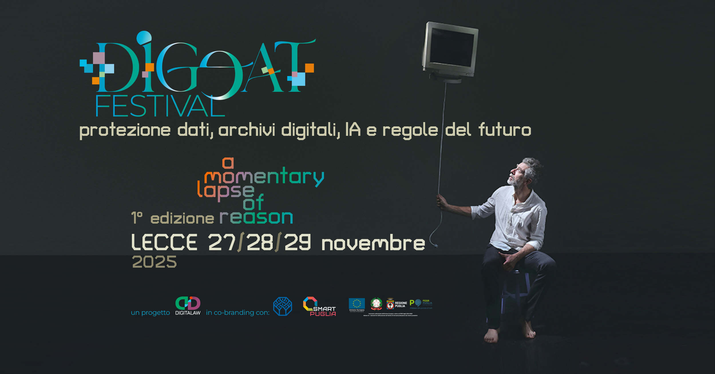 Lecce: da oggi il Digeat festival Protezione dati, archivi digitali, intelligenza artificiale e regole del futuro