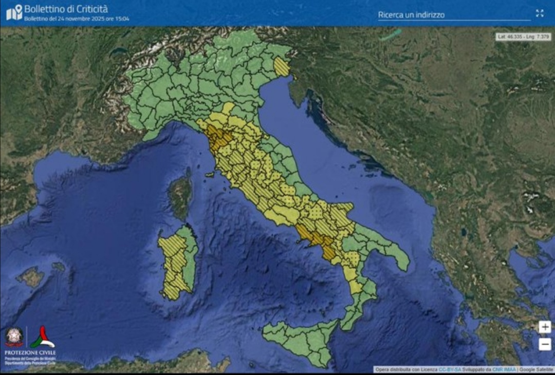maltempo la puglia fra le regioni oggi in allerta per temporali e vento fino a burrasca forte protezione civile previsioni meteo