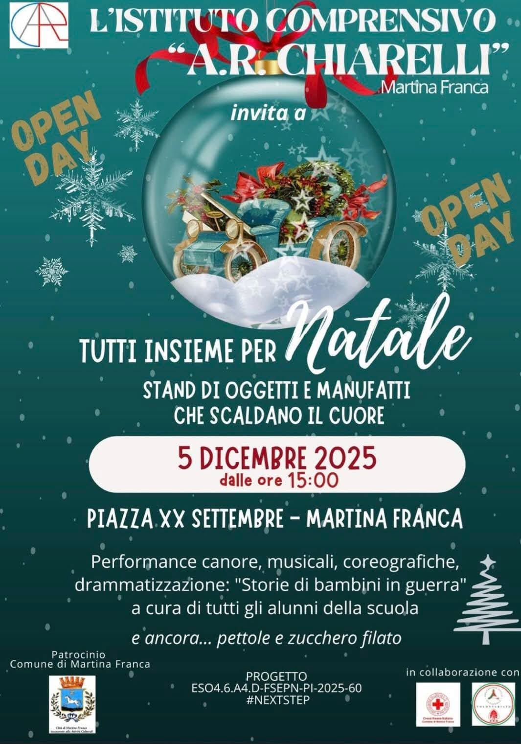 Martina Franca: bambini in piazza per il Natale Istituto "Chiarelli"