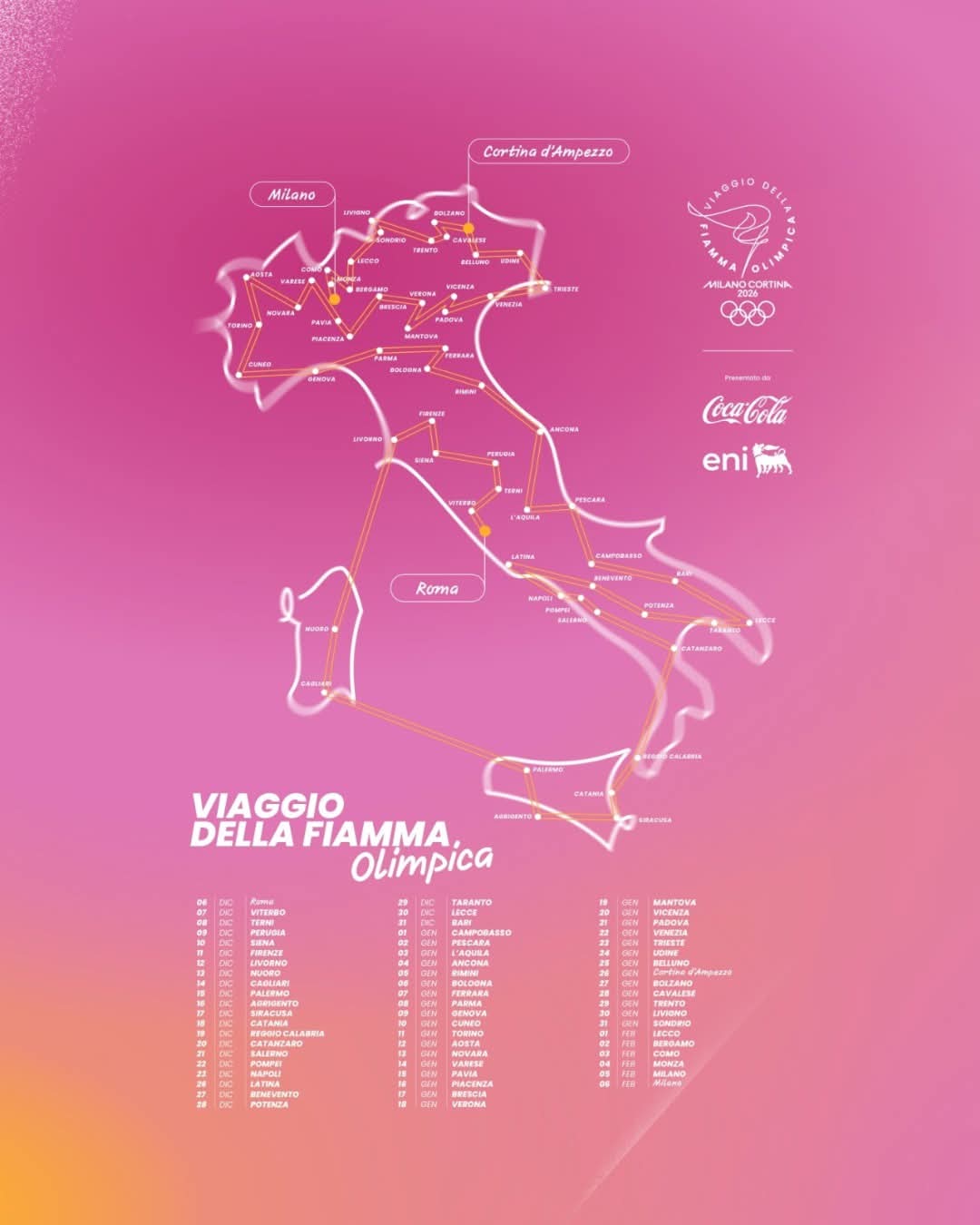 Fiaccola olimpica: le tappe in Puglia, capodanno a Bari Dal 29 dicembre ad Altamura Fiaccola olimpica: le tappe in Puglia, capodanno a Bari Dal 29 dicembre ad Altamura