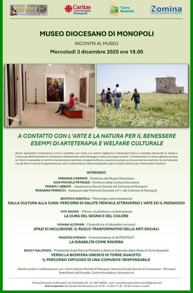 Museo Diocesano locandina mercoledi 3 dicembre
