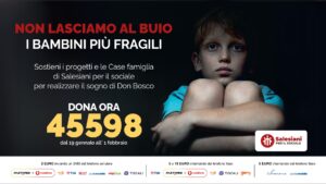 Cartello Campagna SMS Salesiani per il sociale 2026 Cartello Campagna SMS Salesiani per il sociale 2026