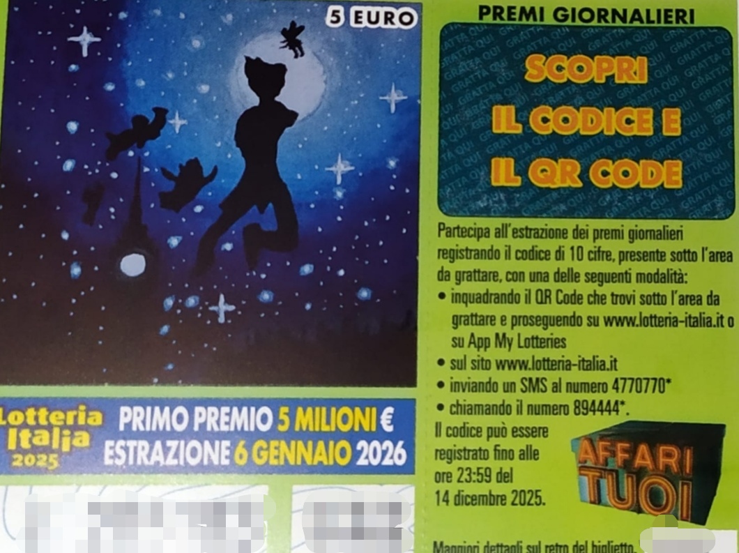 lotteria italia venduto a roma il biglietto da cinque milioni di euro estrazione da Noinotizie.it lotteria italia venduto a roma il biglietto da cinque milioni di euro estrazione
