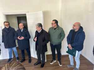 Un momento dell'accoglienza di questa mattina Un momento dell'accoglienza di questa mattina