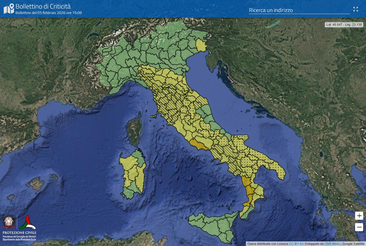 Maltempo: la Puglia fra le regioni oggi in allerta. Temporali, mareggiate e vento (per parte del foggiano da codice arancione) Protezione civile, previsioni meteo