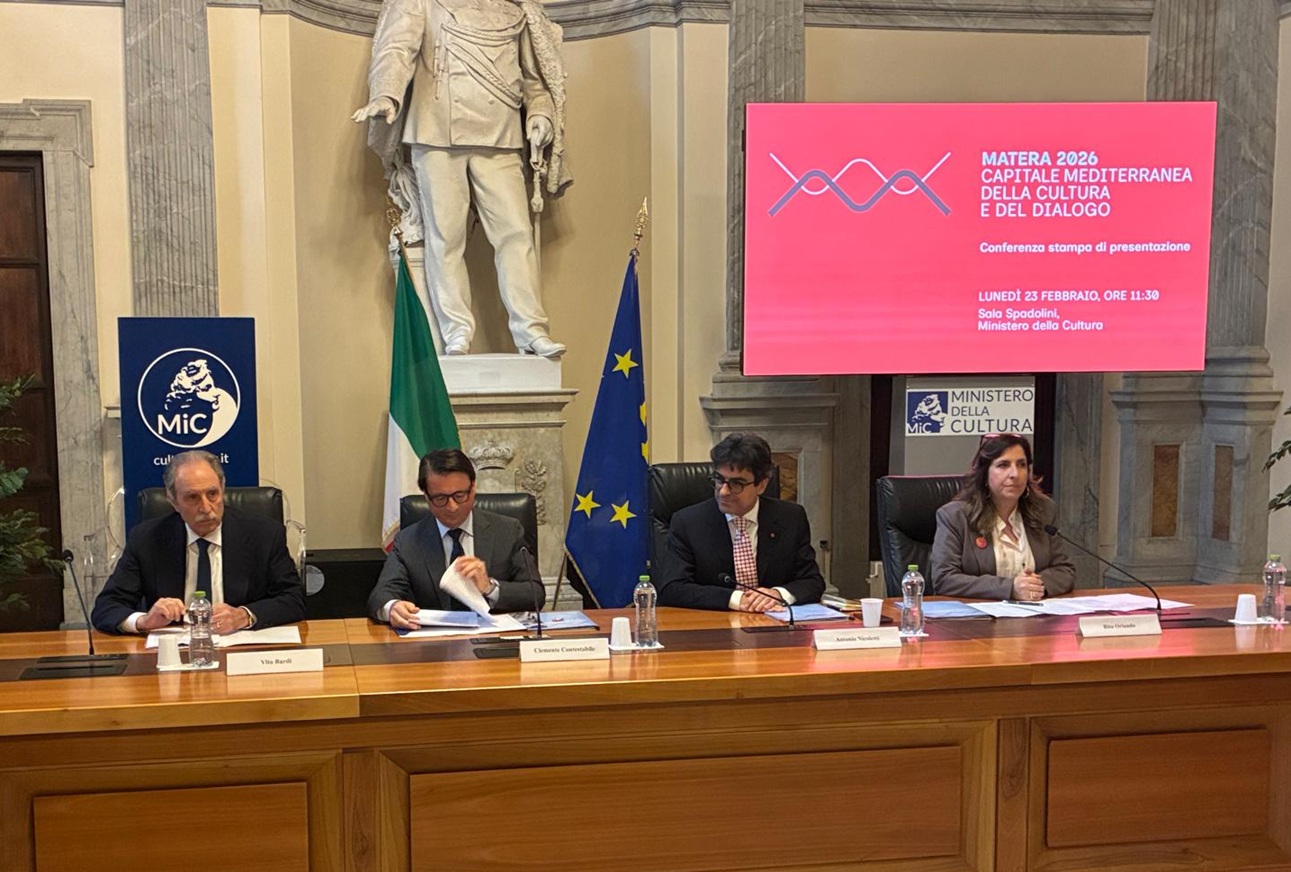 Il programma di Matera capitale mediterranea della cultura e del dialogo 2026 Presentato al ministero