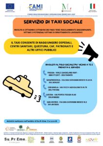 Taxi Sociale locandina di progetto Taxi Sociale locandina di progetto